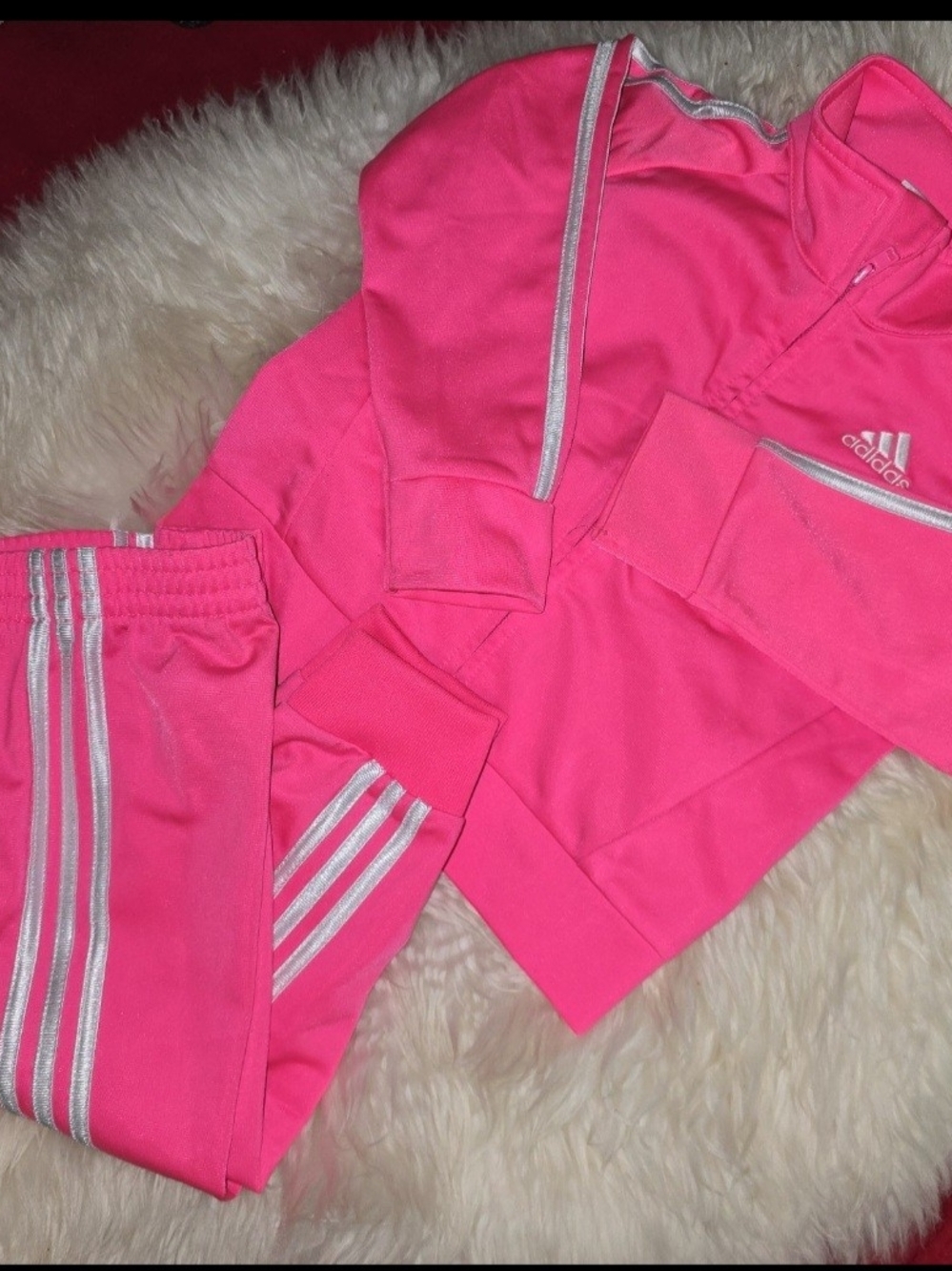 Lil Brite Pink Adidas Tracksuit
